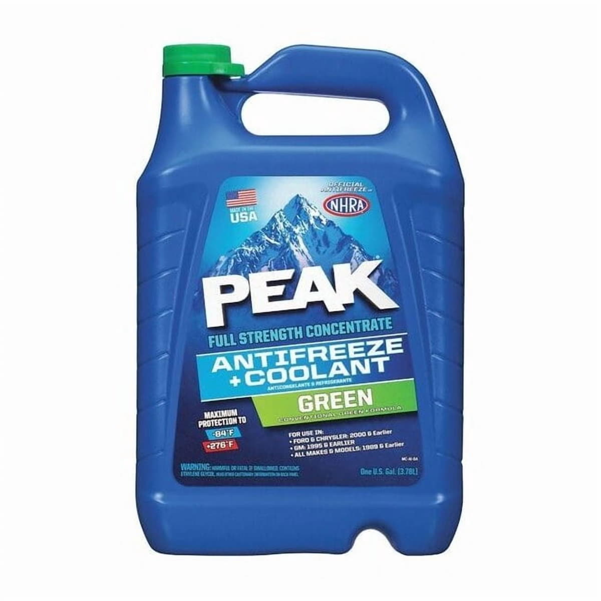 PEAK conventional green antifreeze concentrate, 1 gallon